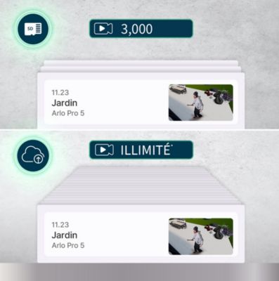 Caméra de vidéosurveillance sans fil Arlo Pro 5 Spotlight, lot de 2