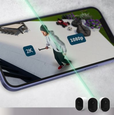 Caméra de vidéosurveillance sans fil Arlo Pro 5 Spotlight, lot de 2