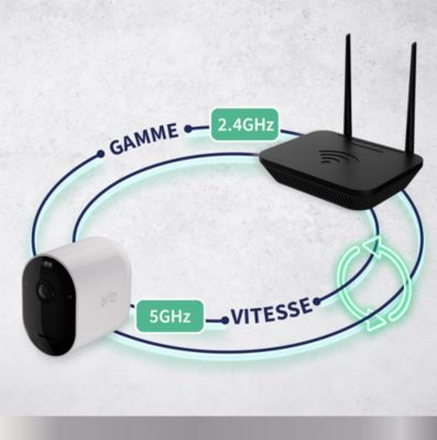 Caméra de vidéosurveillance sans fil Arlo Pro 5 Spotlight, lot de 2