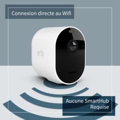 Caméra de vidéosurveillance sans fil Arlo Pro4 2K blanche, lot de 3