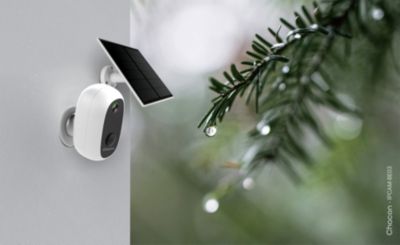 Caméra de vidéosurveillance sans fil extérieure Chacon panneau solaire