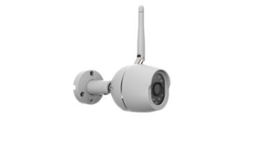 Caméra extérieure 1080p multi adaptateur blanche