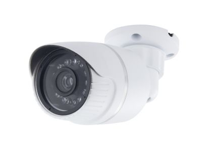 Caméra surveillance d'extérieure factice - 20 x 16,5 x 8 cm - gris