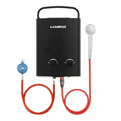 CAMPLUX AY132B-DE Chauffe-eau instantanés portables de 5L/min au gaz Propane/Butane (50mbar)