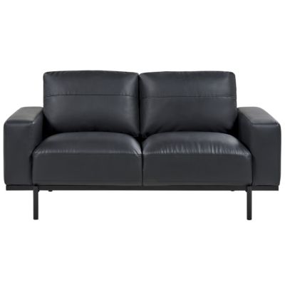 Canapé scandinave de relaxation MVS - Canapé à 2 places Noir 140 cm