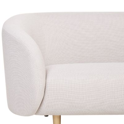 Canapé 2 places LOEN Tissu Beige clair