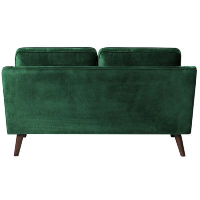 Canapé 2 places LOKKA Velours Vert émeraude