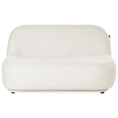 Canapé 2 places LOVBERG Tissu Blanc cassé
