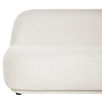 Canapé 2 places LOVBERG Tissu Blanc cassé