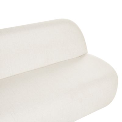 Canapé 2 places LOVBERG Tissu Blanc cassé