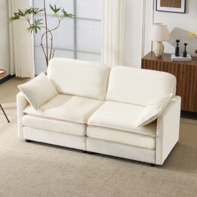 Canapé 2 places moderne et minimaliste, spacieux et confortable, idéal pour salon ou chambre