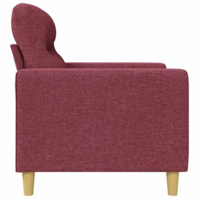 Canapé à 2 places Rouge bordeaux 140 cm Tissu vidaXL