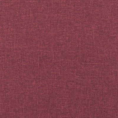 Canapé à 2 places Rouge bordeaux 140 cm Tissu vidaXL