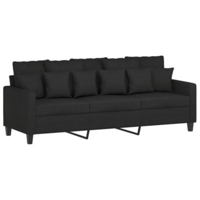 Cocosity Canapé à 3 places Noir 180 cm Tissu - 7894202846343 - Maison