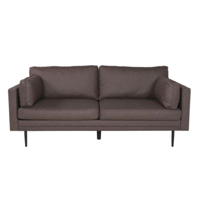 Canapé 3 Places en Microfibre "Boom" 203cm Marron