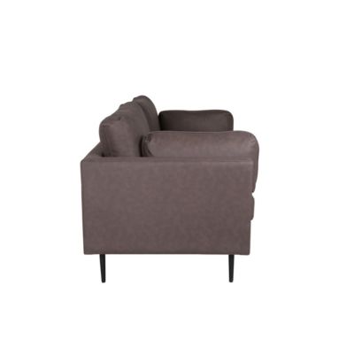 Canapé 3 Places en Microfibre "Boom" 203cm Marron