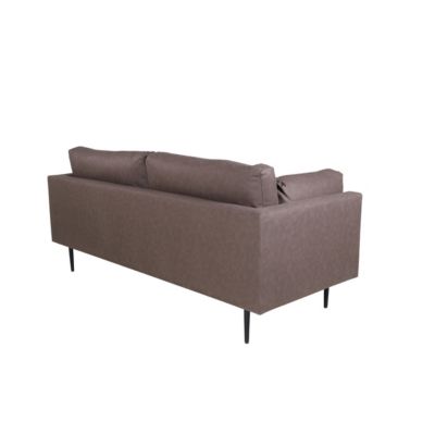 Canapé 3 Places en Microfibre "Boom" 203cm Marron