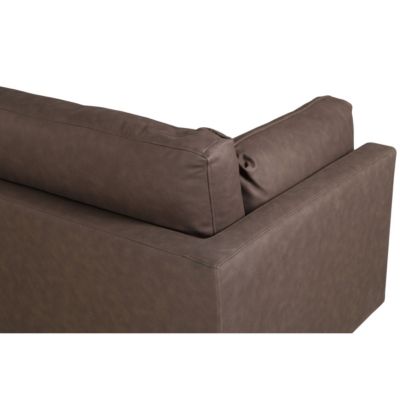 Canapé 3 Places en Microfibre "Boom" 203cm Marron