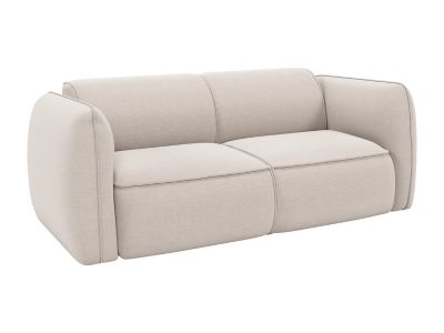 Canapé 3 places en tissu chenille beige CAMILIO de Maison Céphy
