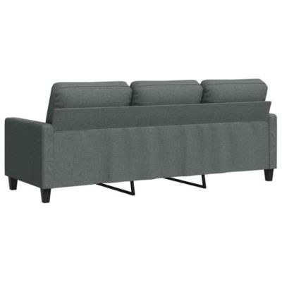 vidaXL Canapé à 3 places Gris clair 180 cm Tissu