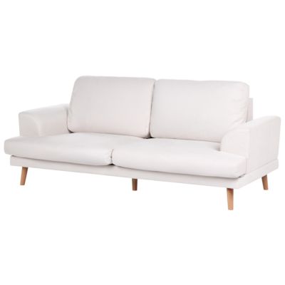 Canapé 3 places KILDAL Tissu Beige clair