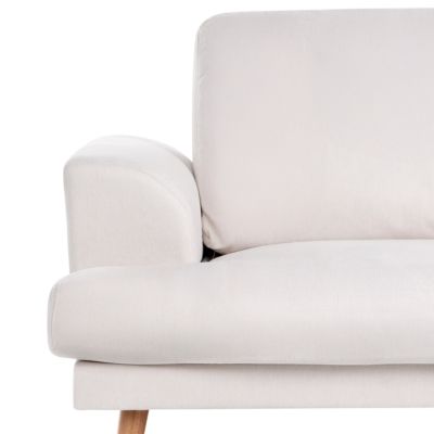 Canapé 3 places KILDAL Tissu Beige clair