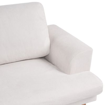 Canapé 3 places KILDAL Tissu Beige clair