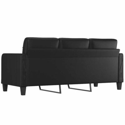 Canapé à 3 places Noir 180 cm Similicuir vidaXL