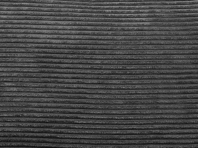 Canapé 4 places convertible express en velours côtelé gris anthracite - Couchage à lattes larges 160 cm - Matelas 18 cm LORETO
