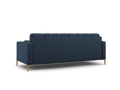Canapé "Bali" 4 places en tissu structurel bleu