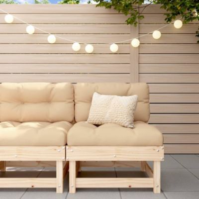 Canapé central de jardin,Salon de jardin,Sofa d'extérieur bois de pin massif 854296