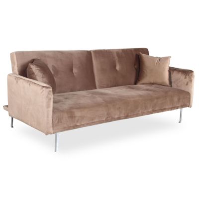 Canapé Convertible 3 Places "Lacla" 191cm Taupe