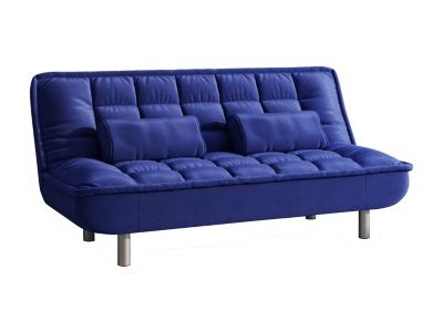 Canapé convertible clic-clac MISHAN en tissu - Bleu