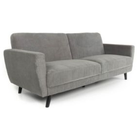 Canapé Convertible en Velours "Garry" 220cm Gris