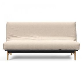 Canapé convertible lit  ASLAK 140  Nordic Cover  Soft  Spring tissu Argus Naturel INNOVATION