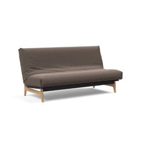 Canapé convertible lit  ASLAK 140  Nordic Cover  Soft  Spring tissu Bouclé Taupe INNOVATION