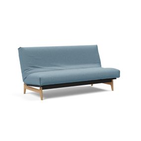 Canapé convertible lit  ASLAK 140  Nordic Cover  Soft  Spring tissu Mixed Dance Bleu Clair INNOVATION