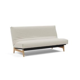 Canapé convertible lit  ASLAK 140  Nordic Cover  Soft  Spring tissu Mixed Dance Naturel INNOVATION