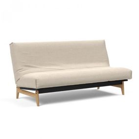 Canapé convertible lit  ASLAK 140  Nordic Cover Soft  Spring tissu phobos latté  INNOVATION