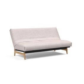 Canapé convertible lit  ASLAK 140  Nordic Cover Soft  Spring  tissu Weda Sable INNOVATION