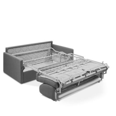 Canapé convertible PARADISO EXPRESS 160cm matelas 14cm gris silver ITALIAN SPIRIT
