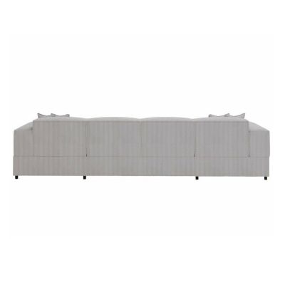 Canapé d'angle Clovis 115, Gris, Fonction de couchage, 320x166x79cm