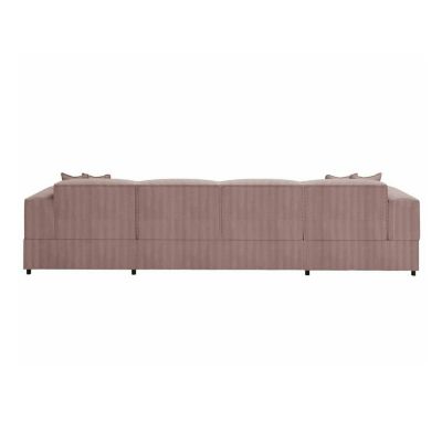 Canapé d'angle Clovis 115, Rose, Fonction de couchage, 320x166x79cm