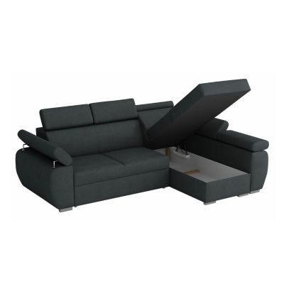 Canapé d'angle Columbus 192, Vert, Fonction de couchage, 255x170x85cm