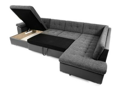 Canapé d'angle Comfivo 114, Rose, Fonction de couchage, 348x205x76cm