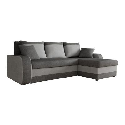 Canapé d'angle Comfivo 135, Gris, Fonction de couchage, 238x147x80cm