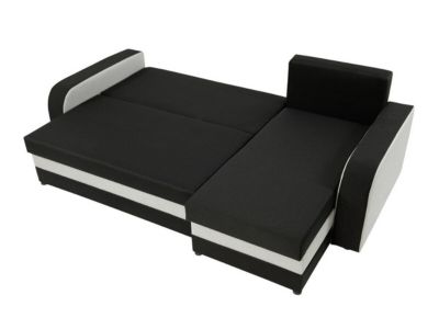 Canapé d'angle Comfivo 135, Gris, Fonction de couchage, 238x147x80cm
