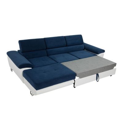 Canapé d'angle Comfivo 137, Jaune, Fonction de couchage, 275x170x71cm