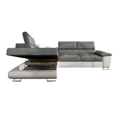 Canapé d'angle Comfivo 139, Vert, Fonction de couchage, 270x202x71cm
