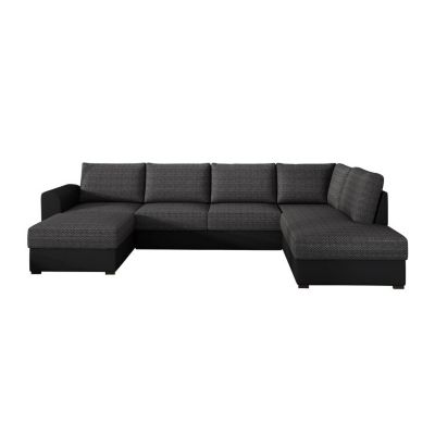 Canapé d'angle Comfivo 189, Gris, Fonction de couchage, 305x188x85cm